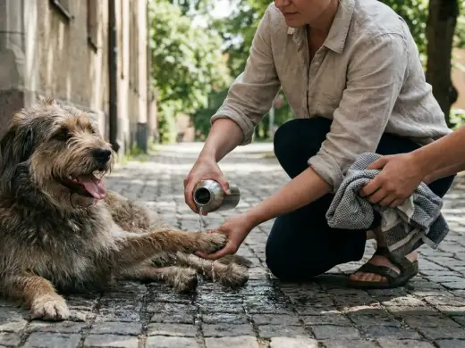 Gammal hund flåsar - Normalt eller varningssignal?